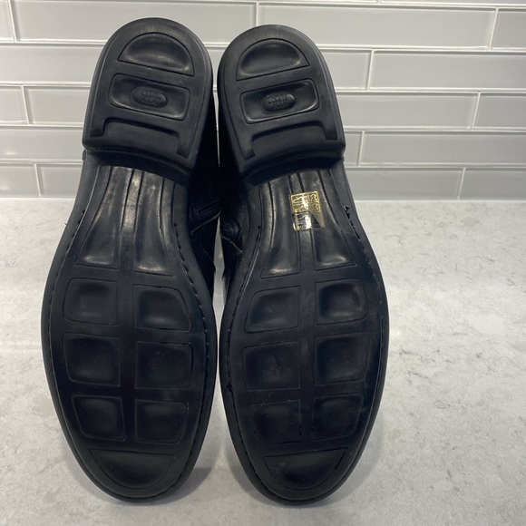 - Tremp - black leather boots - leather lined zipper & buckle EUC - Picture 10 of 15